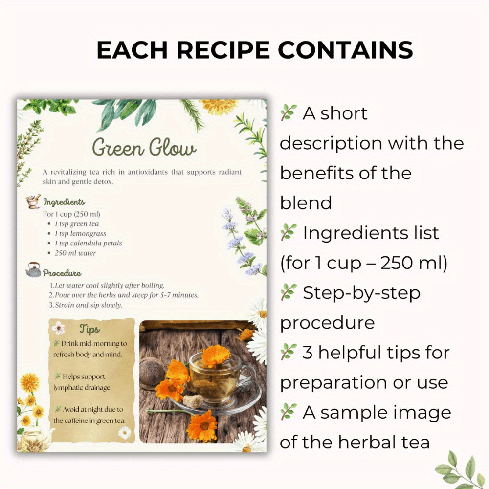 Herbal Tea Recipes Book – Natu - đánh giá và giá Natural Herbal Wellness