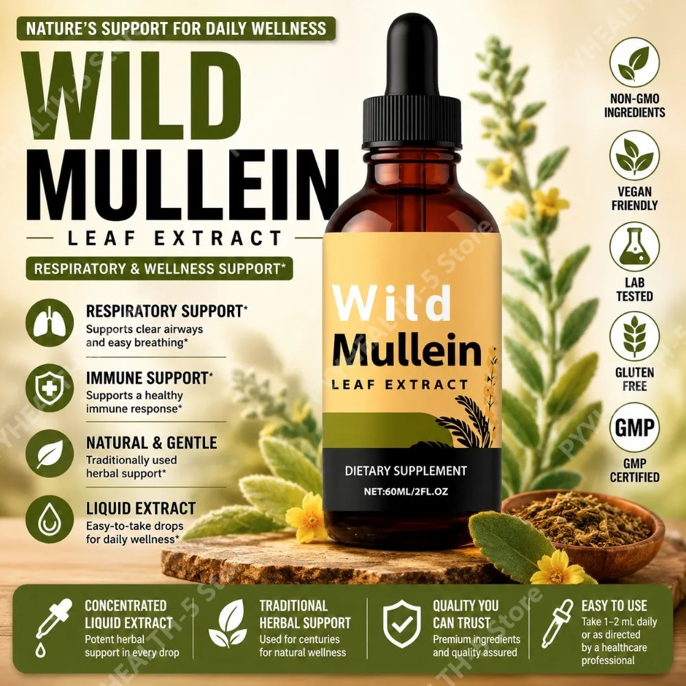 Wild Mullein Leaf Drops with G - đánh giá và giá Herbal Wellness In