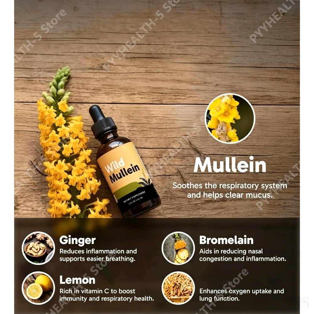 Wild Mullein Leaf Drops with G - đánh giá và giá Herbal Wellness In