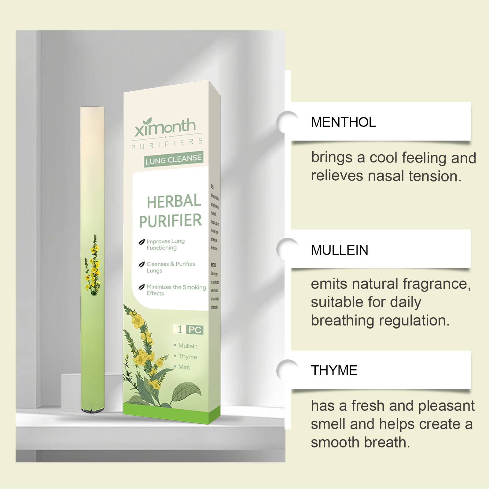 Natural Herbal Breathing Stick - đánh giá và giá Natural Herbal Wellness