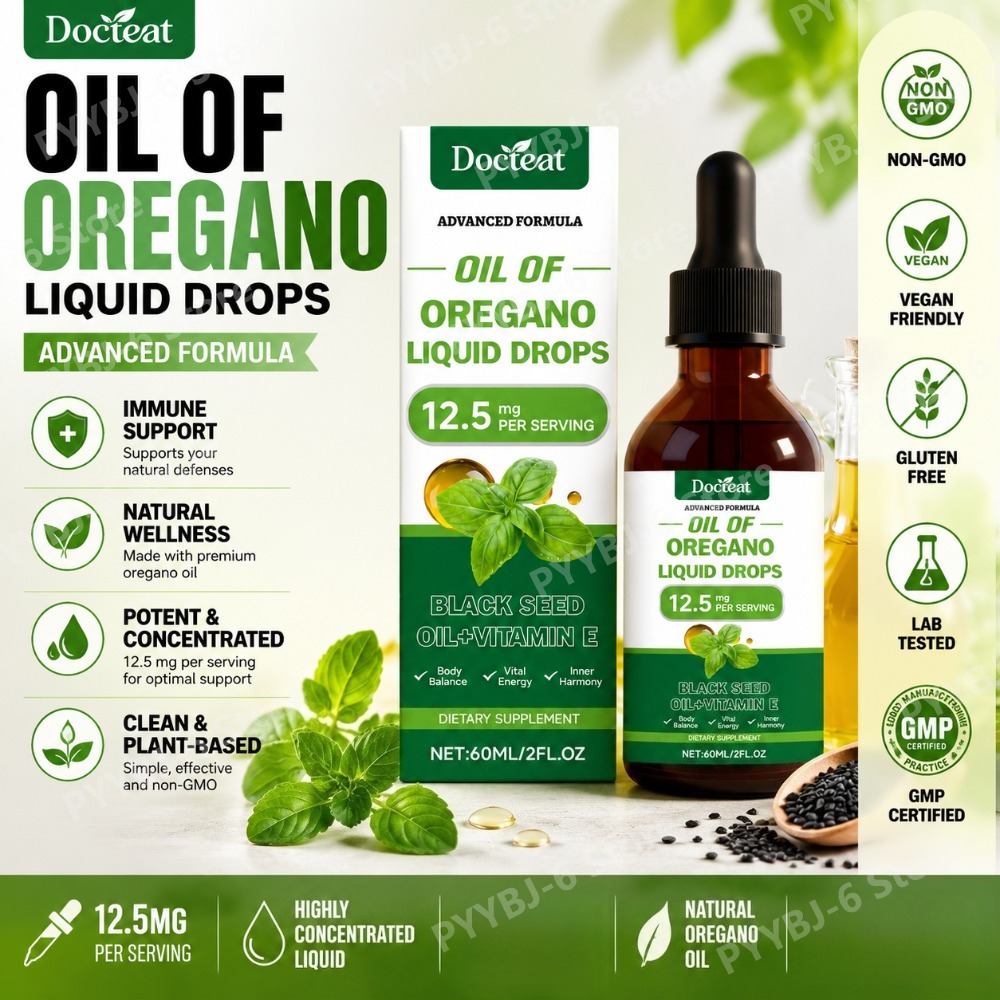 Oregano Oil Liquid Drops 60ml  - đánh giá và giá Herbal Wellness In
