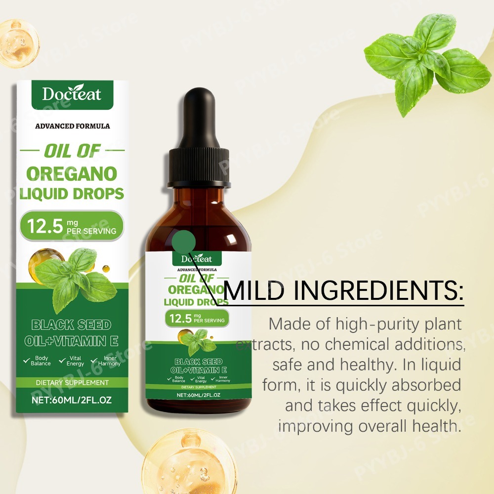 Oregano Oil Liquid Drops 60ml  - đánh giá và giá Herbal Wellness In